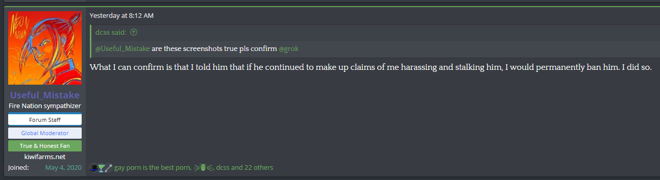 Refusal to Interact Screenshot