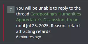Ban from Multimedia thread by Useful_Mistake
